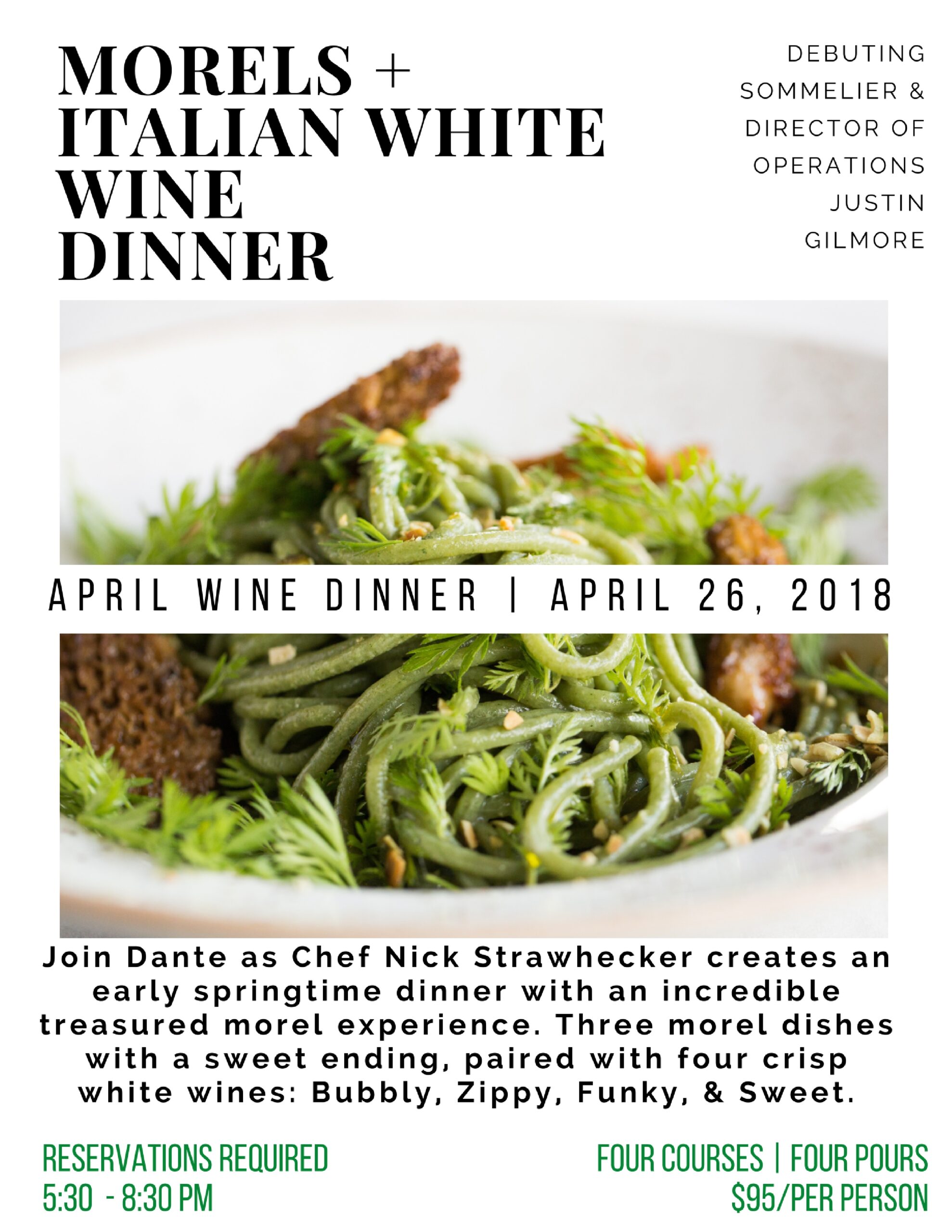 April Wine Dinner