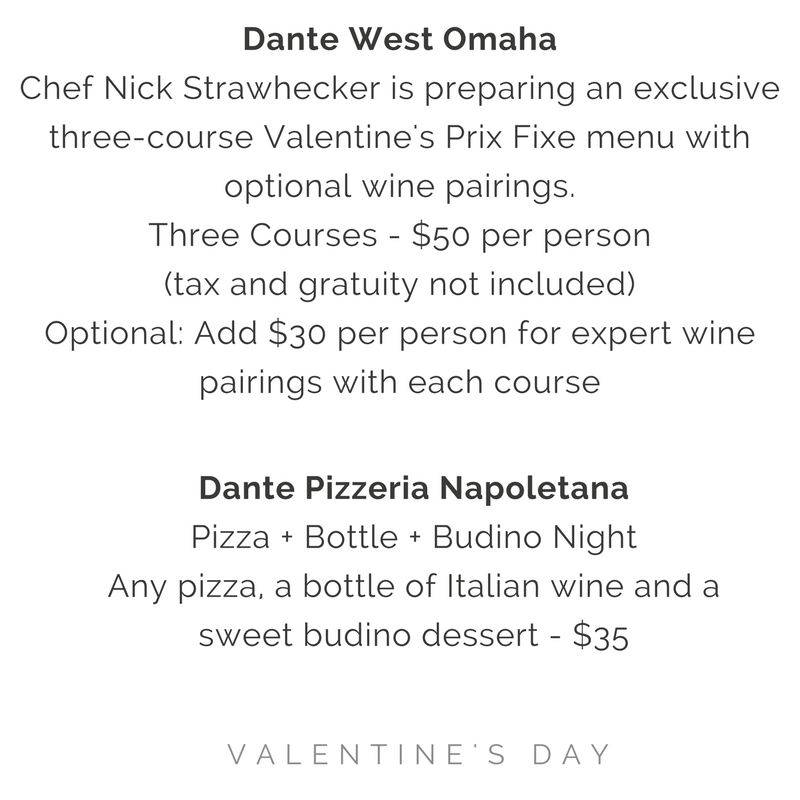 Valentine’s Day at Dante + Dante Pizzeria Napoletana