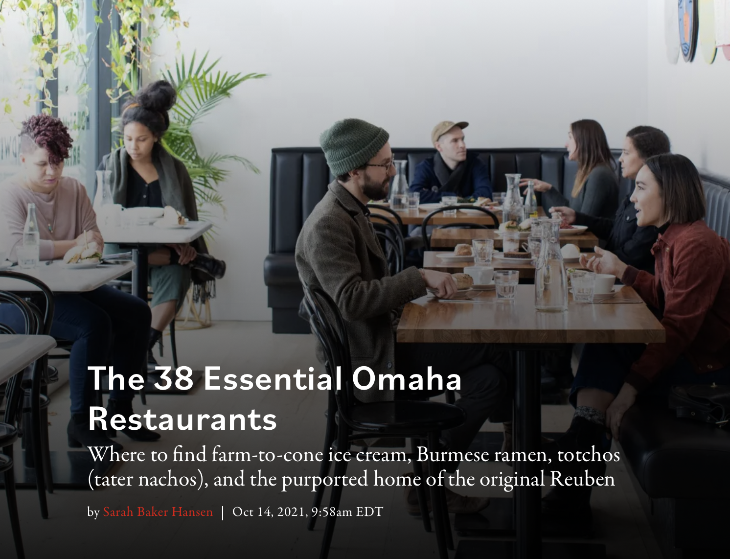 EATER – #1 Best Omaha Restaurant